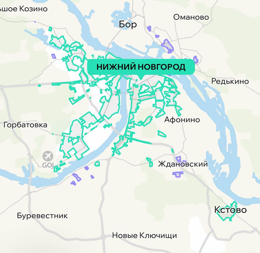 зона каршеринга нижний новгород