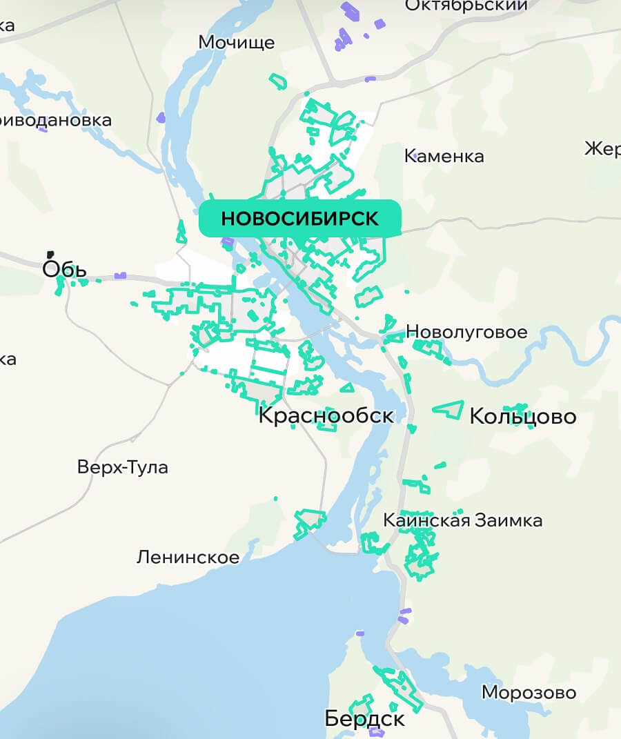 зона каршеринга новосибирск