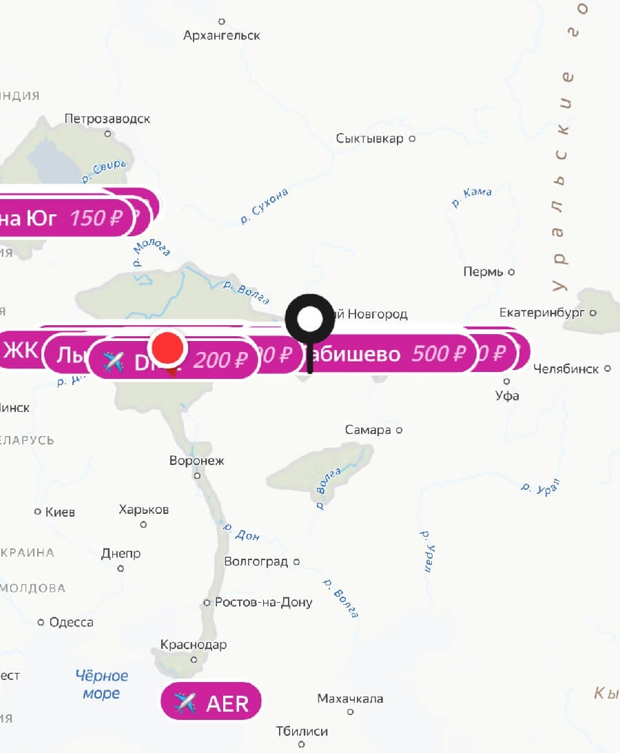 зона поездок яндекс драйв